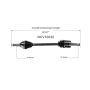 GSP NCV10032 03-07 Cadillac CTS CV Axle Assembly  - Rear Left