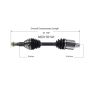 GSP NCV10141 Buick, Pontiac CV Axle Assembly  - Front Left