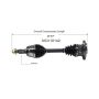 GSP NCV10142 Cadillac, Chevrolet, GMC (4WD) CV Axle Assembly - Front