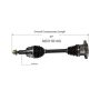 GSP NCV10143 Cadillac, Chevrolet, GMC CV Axle Assembly  - Front