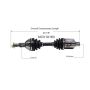 GSP NCV10163 Buick, Chevrolet, Pontiac (2.2, 3.1) CV Axle Assembly  - Front Left