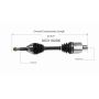 GSP NCV10206 Chevrolet, GMC (2.2, 4.3) CV Axle Assembly  - Front Right