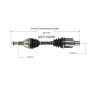 GSP NCV10209 Buick, Cadillac, Oldsmobile, Pontiac... (4.6) CV Axle Assembly  - Front