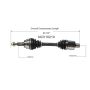 GSP NCV10210 Chevrolet, GMC CV Axle Assembly  - Front