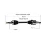 GSP NCV10217 Buick, Chevrolet, Pontiac (5.3) CV Axle Assembly  - Front Right