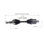 GSP NCV10225 Buick, Chevrolet, Pontiac CV Axle Assembly  - Front Left
