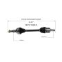 GSP NCV10243 Buick, Chevrolet, Pontiac, Saturn... CV Axle Assembly  - Front Right