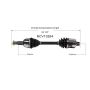GSP NCV10264 06-08 Saturn Vue (2.2, 2.4) CV Axle Assembly  - Front