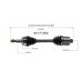 GSP NCV10566 Saturn CV Axle Assembly  - Front