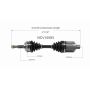 GSP NCV10583 Chevrolet, Pontiac (2.2, 2.3) CV Axle Assembly  - Front Left