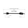 GSP NCV10586 Chevrolet, Pontiac (2.2, 2.3, 2.4) CV Axle Assembly  - Front Right