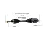 GSP NCV10622 Chevrolet, Pontiac, Saturn (2.2, 2.4, 3.5) CV Axle Assembly  - Front