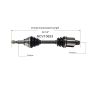 GSP NCV10633 05-07 Saturn Ion CV Axle Assembly  - Front
