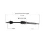 GSP NCV11128 00-11 Ford Focus (2.0, 2.3) CV Axle Assembly  - Front Right