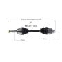 GSP NCV11133 Ford, Lincoln, Mercury CV Axle Assembly  - Front Right