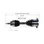 GSP NCV11140 Ford, Lincoln CV Axle Assembly  - Front