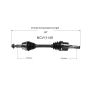 GSP NCV11149 Ford, Mercury CV Axle Assembly  - Front Left
