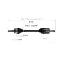 GSP NCV11534 95-98 Ford Windstar CV Axle Assembly  - Front Right