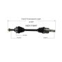 GSP NCV11547 Ford, Mercury CV Axle Assembly  - Front Left