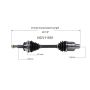 GSP NCV11551 95-02 Lincoln Continental Spinnaker Edition CV Axle Assembly  - Front Left