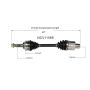 GSP NCV11569 Ford, Mazda (2.0, 2.3) CV Axle Assembly  - Front Right