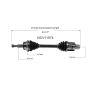 GSP NCV11574 99-03 Ford Windstar CV Axle Assembly  - Front Left