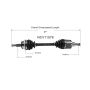 GSP NCV11578 01-02 Ford Windstar CV Axle Assembly  - Front Right