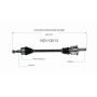 GSP NCV12013 Chrysler, Dodge (5.7, 6.1 - AWD/RWD) CV Axle Assembly  - Rear Left