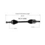 GSP NCV12060 07-08 Chrysler Pacifica (3.8) CV Axle Assembly  - Front Left