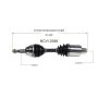 GSP NCV12066 Dodge, Jeep CV Axle Assembly  - Front Right