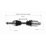 GSP NCV12178 Dodge (3.7, 4.7) CV Axle Assembly  - Front