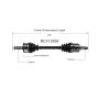 GSP NCV12509 Chrysler, Dodge (3.5, 3.6, 5.7) CV Axle Assembly  - Front Right