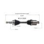 GSP NCV12529 02-04 Chrysler 300M Special CV Axle Assembly  - Front Right
