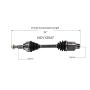 GSP NCV12547 Chrysler, Dodge (2.4, 2.7 - FWD) CV Axle Assembly  - Front Right