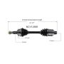 GSP NCV12566 Chrysler, Dodge CV Axle Assembly  - Front Right