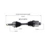 GSP NCV12574 03-07 Chrysler PT Cruiser CV Axle Assembly  - Front Right