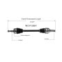 GSP NCV12591 Chrysler, Dodge (5.7 - AWD/RWD) CV Axle Assembly  - Rear Left