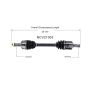 GSP NCV21003 07-12 Acura RDX CV Axle Assembly  - Front Left