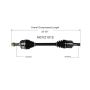 GSP NCV21012 Acura, Honda (Sedan - 1.5) CV Axle Assembly  - Front Left