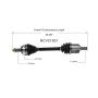 GSP NCV21501 90-93 Acura Integra CV Axle Assembly  - Front Left