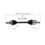 GSP NCV21508 Acura, Honda (Sedan) CV Axle Assembly  - Front Right