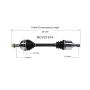 GSP NCV21514 91-95 Acura Legend CV Axle Assembly  - Front Right