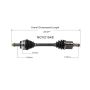 GSP NCV21548 02-06 Acura RSX Type-S CV Axle Assembly  - Front Left
