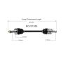 GSP NCV21550 Acura, Honda CV Axle Assembly  - Front Left