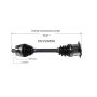 GSP NCV23559 Audi (1.8, 3.0, 3.2) CV Axle Assembly  - Front Right