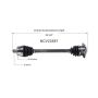 GSP NCV23587 Audi, Volkswagen (1.8, 2.0, 2.8, 4.0) CV Axle Assembly