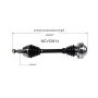 GSP NCV23614 Audi, Volkswagen (1.8) CV Axle Assembly  - Front Left