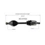 GSP NCV27522 BMW CV Axle Assembly  - Front Left