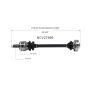 GSP NCV27996 BMW (Convertible) CV Axle Assembly  - Rear
