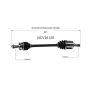 GSP NCV36125 03-07 Honda Accord (2.4) CV Axle Assembly  - Front Left